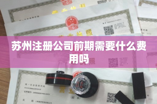 苏州注册公司前期需要什么费用吗