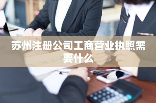 苏州注册公司工商营业执照需要什么