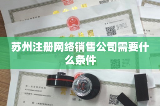 苏州注册网络销售公司需要什么条件